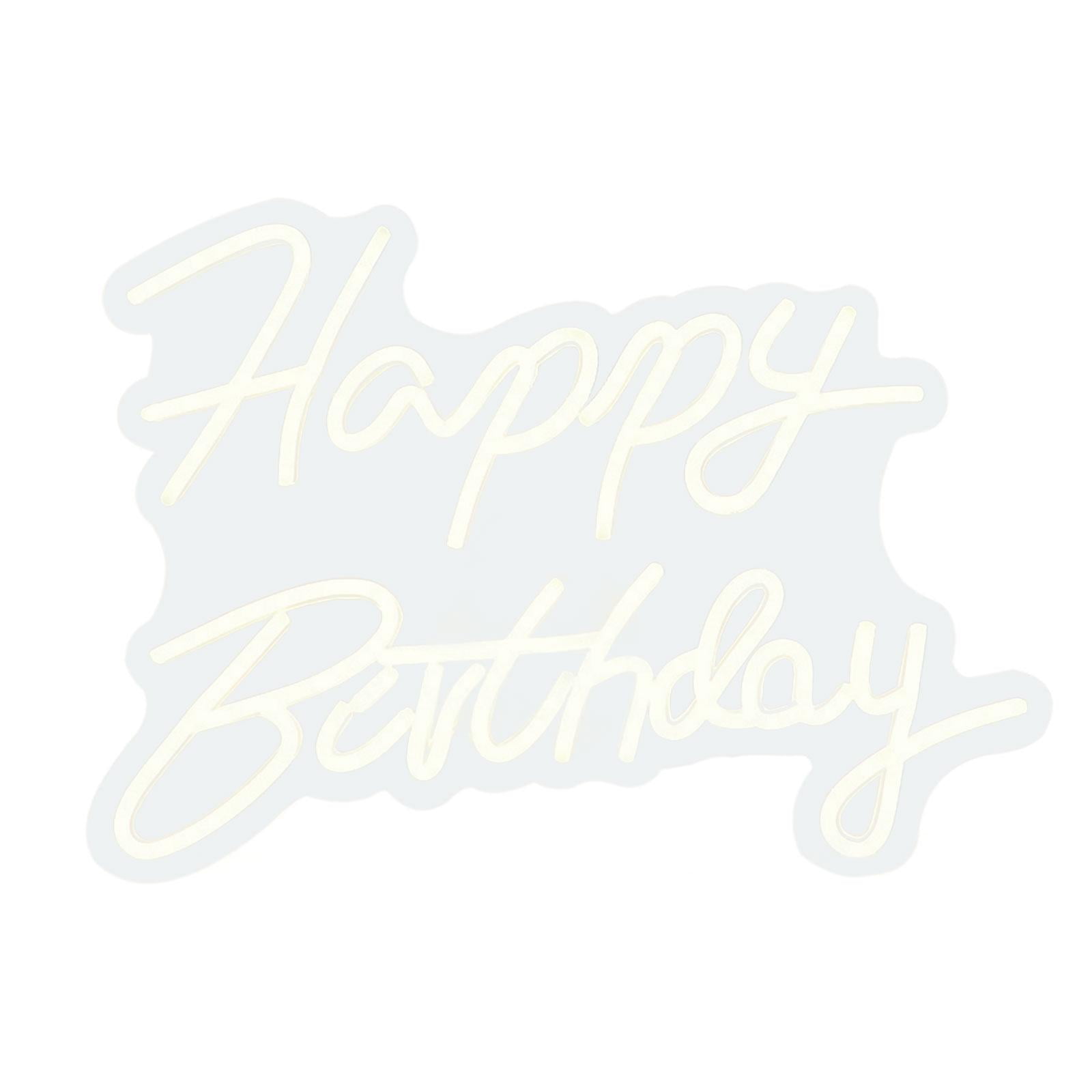 Ioensy - Letrero Luminoso Con Letras Led, Lámpara Nocturna Alimentada Por Usb, Reutilizable Para Cumpleaños, Dormitorio, Cumpleaños, Blanco Cálido