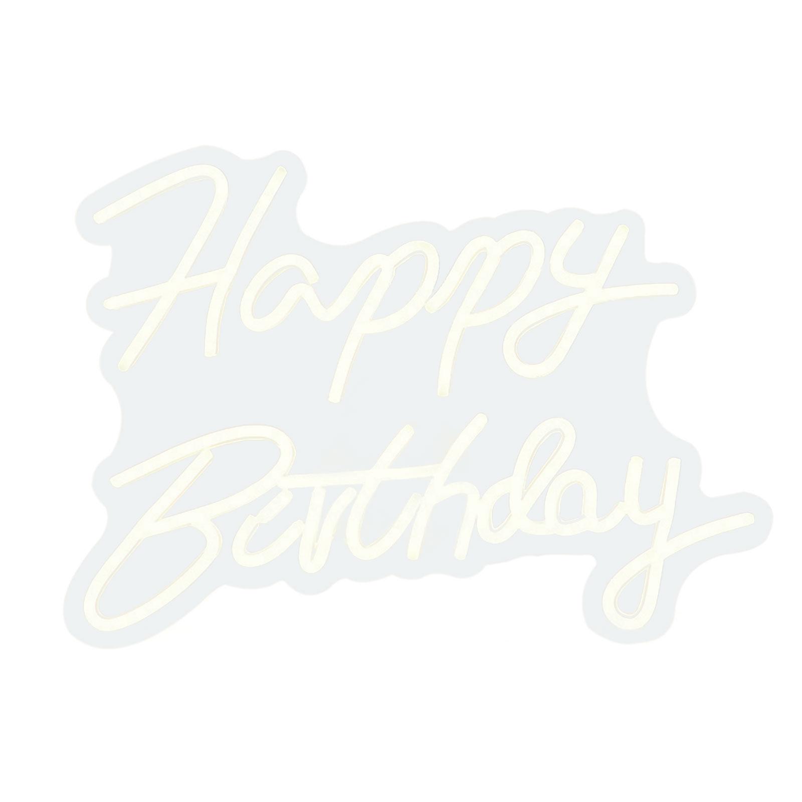 Ioensy - Letrero Luminoso Con Letras Led, Lámpara Nocturna Alimentada Por Usb, Reutilizable Para Cumpleaños, Dormitorio, Cumpleaños, Blanco Cálido