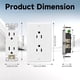 thumbnail image 2 of Receptáculo de pared ThUnderway Decorator, 15 A, blanco (paquete de 20), 2 of 7