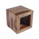 thumbnail image 2 of Mesa Lateral The Urban Port en Forma de Cubo de Caoba Marrón, 2 of 8