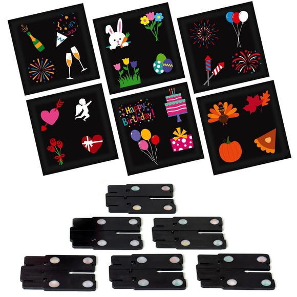 Proyector LED con diapositivas navideñas adicionales para Star Shower Slide Show