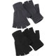 thumbnail image 1 of Guantes SATINIOR de invierno tejidos con medio dedo, sin dedos, 2 pares, 1 of 7