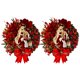 thumbnail image 2 of 2 Piezas Guirnalda De Navidad Decoración De La Pared De La Puerta Ornamento De Navidad Guirnalda De La Sagrada Familia, 2 of 5