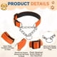 thumbnail image 3 of Collares de Cadena para Perros Uxcell, Collar para Perros sin Tirones Ajustable Reflectante de Nylon con Cadena de Acero Aleado, (S-16 Pulgadas, Naranja), 3 of 7