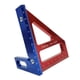 thumbnail image 4 of Regla triangular de inglete, herramientas de carpintero, regla de marcado de carpintería, regla de medición de múltiples ángulos para carpintero de Azul rojo, 4 of 5