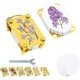 thumbnail image 1 of Mini prensa flores llavero metal portátil kit con anillo conservación flores senderismo, 1 of 7