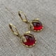 thumbnail image 1 of 2pcs/pair Vintage Dragonfly Earrings with Moonstone and Brass Glass Cabochon - Perfect Gift for Women and Men, 1 of 5
