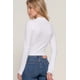 thumbnail image 4 of top Largo de Punto Acanalado con Cuello Alto y Aberturas Laterales, 4 of 5
