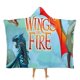 thumbnail image 1 of Alas de Fuego Manta Capa con Capucha Anti-Bolitas, Manta de Lana Ártica Suave, Manta Portátil de Felpa Ligera y Lujosa, Poncho para Siesta en Casa y Oficina, 100*130cm, 1 of 6