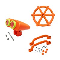 Magideal - Accesorios De Juegos Para Niños, Volante De Barco Pirata Para Niños, Piezas De Imaginación, Creatividad, Volante Pirata Para Casas En Los Árboles Con Asa