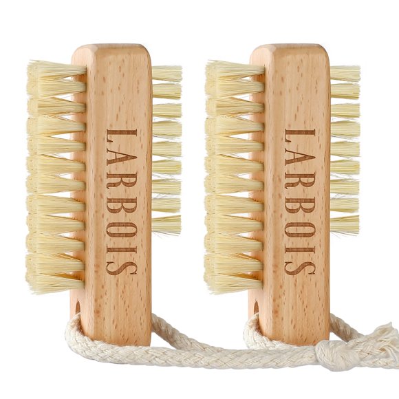 Set de 2 Cepillos de Uñas Larbois de Madera de Haya con Cuerda