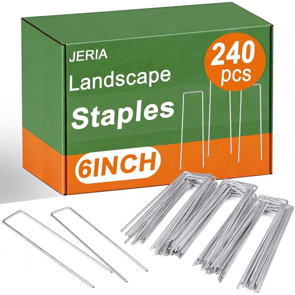 Estacas de jardín JERIA galvanizadas de 6 pulgadas, calibre 11