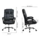 thumbnail image 2 of Silla PC de Cuero Boss para Oficina Con Reposapies Estilo Osaka, 2 of 4