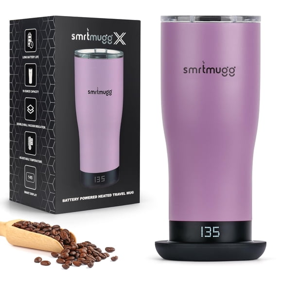 Taza de Café SmrtMugg X 19 oz con Batería Calefactora y Pantalla LCD