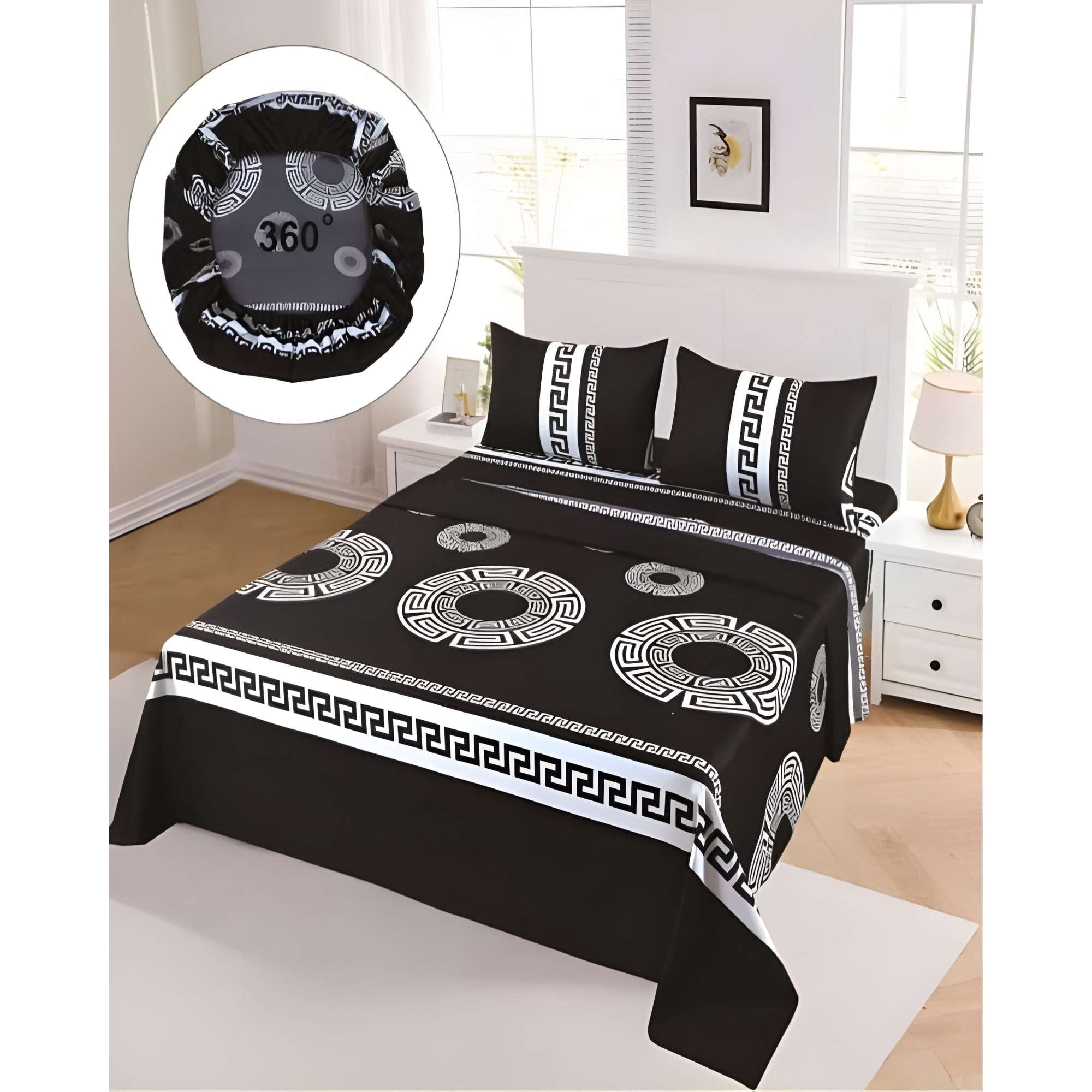 Genérico - Sabanas De Verano Super King Negro2