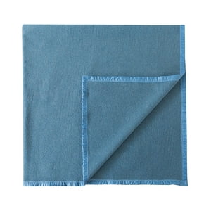 Chantilly - Frazada Premium 70% Lana 200 X 200 Cm Celeste