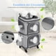 thumbnail image 3 of Mochila transportadora para mascotas HOVONO de doble compartimento con ruedas, 3 of 3