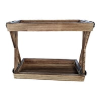 Magideal - Estante Organizador De Madera Para Encimera, Estante De Cocina Para Accesorios De Barra De Café, Organizador De Estación De Café Para Mesa De Sala De