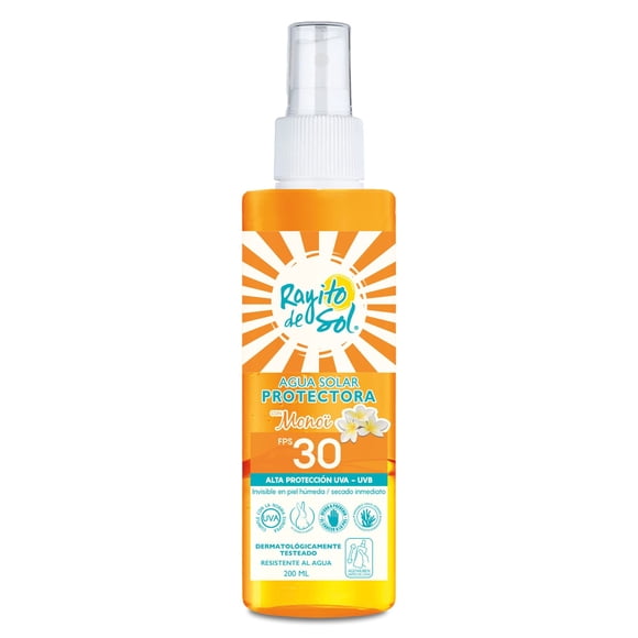 Agua solar protectora Rayito De Sol monoi fps30