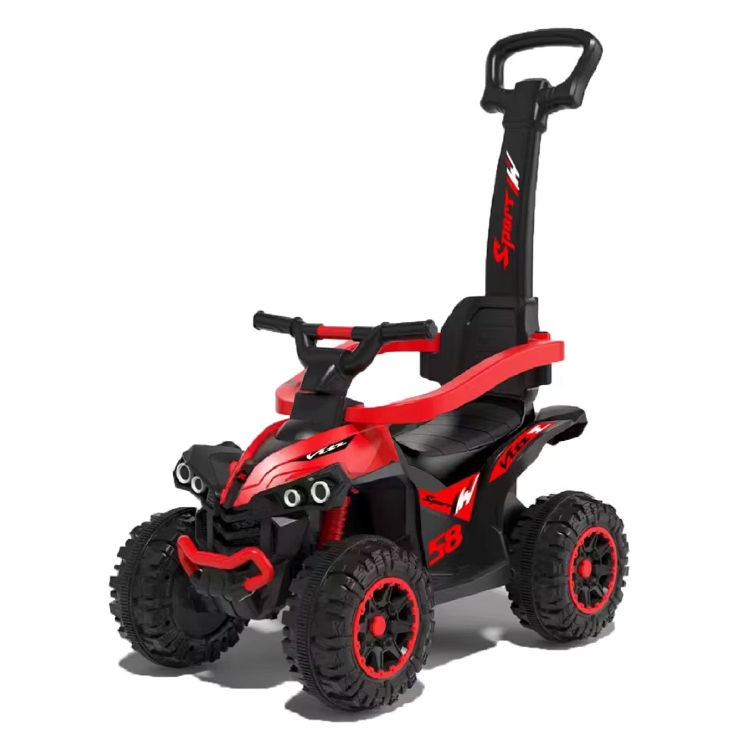 Mundo Online - Moto Niños Cuatrimoto Eléctrica Todo Terreno Mango Direccional Rojo