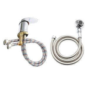 Bothyi - Grifo Ducha Manguera De Rociado Lavabo De Baño Accesorio De Rociador Cabezal De Lavado Plata