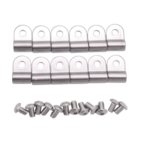 Magideal - 12 Abrazaderas De 3/16"" Para Línea De Combustible Y Freno, Retenedores Portátiles Para Línea De Freno, Compatibles Con Accesorios Profesionales D