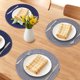 thumbnail image 2 of Juego de 4 Manteles Redondos Tejidos para Mesa de Comedor Interior Exterior Mantel de Cocina Limpieza Fácil Azul Marino 13x13 pulgadas, 2 of 5