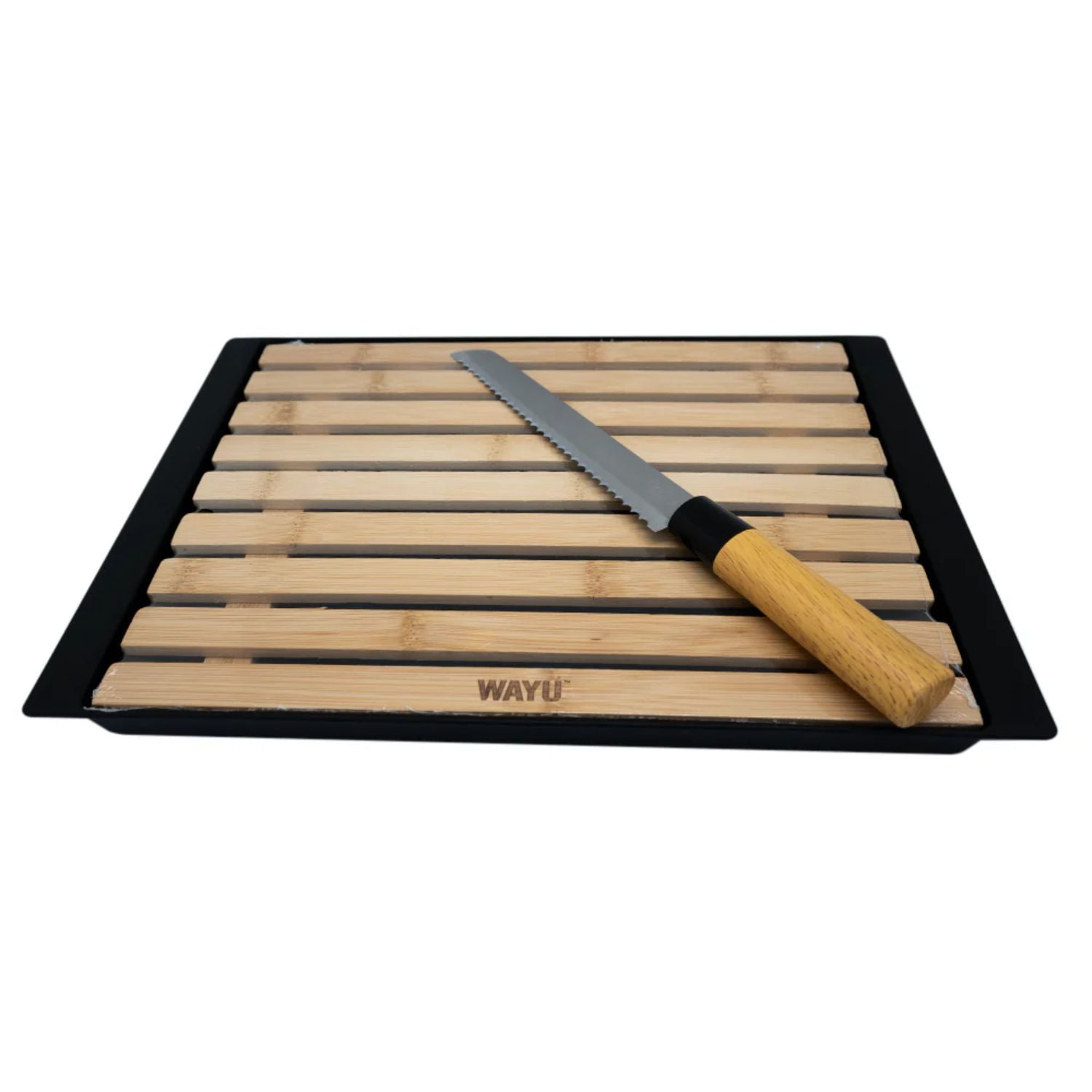 Set Tabla Cuchillo Sierra Pan Wayu Antimigas