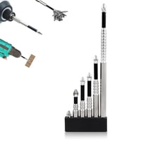 Juego De Puntas De Destornillador Magnético Honkdtyun Con 6 Puntas De 25 A 150 Mm