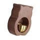 thumbnail image 4 of Campana de madera para comerciantes, gato de la suerte, regalo creativo, adornos para ventanas, puertas, timbres. Marrón oscuro, 4 of 5