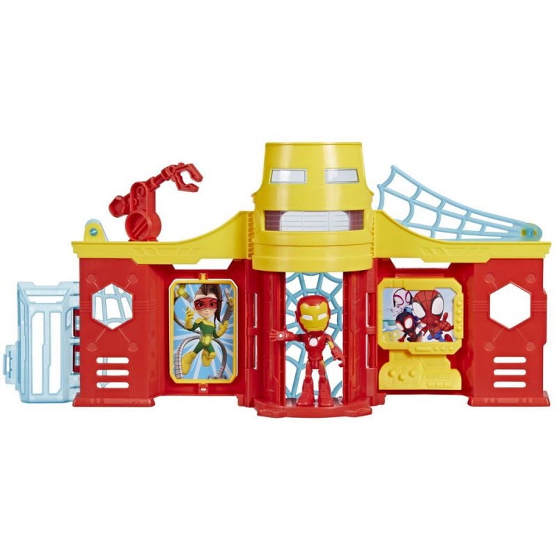 Spidey And His Amazing Friends - Figura De Acción Torre Stark Iron Man