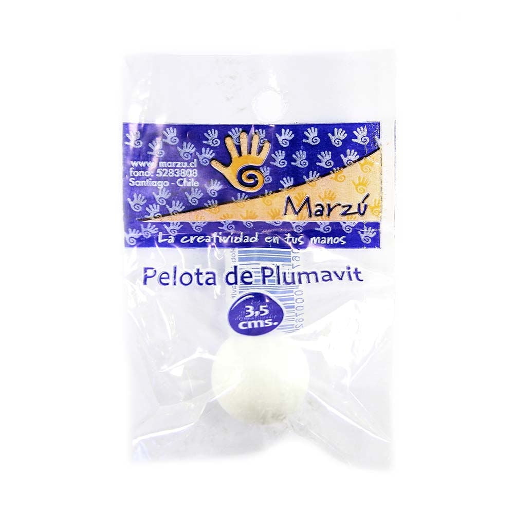 Pelota De Plumavit 3,5 Cm Marzú