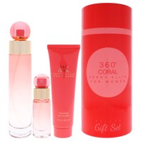 Set De Regalo Perfume Perry Ellis 360 Coral Edp 100Ml + Mini Edp 7.5Ml + Gel De Ducha 90Ml Mujer