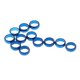 thumbnail image 2 of 12 Piezas Dart Sharft Protect Vuelos O Rings Anillo De Agarre De Repuesto Azul, 2 of 3