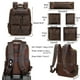 thumbnail image 2 of Mochila Masa Kawa de piel para hombre, vintage, 15.6 pulgadas, para portátil, marrón, 2 of 3