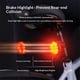 thumbnail image 2 of Luz de cola de bicicleta inteligente Sensor de frenos Luz trasera de bicicleta Impermeable recargable Luz de bicicleta led brillante Ciclismo Seguridad de carretera Accesorios de luz de cola, 2 of 3