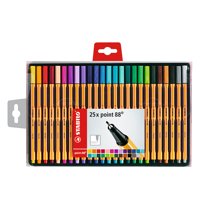 Rotulador Stabilo Point 88 Punta 0.4 Mm Estuche 25 Colores