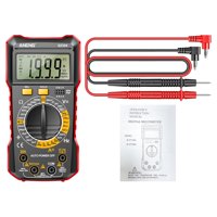 Magideal - Herramienta De Multímetro Eléctrico Resistencia De Voltaje Rango Automático Eléctrico Multifunción Voltaje De Ca Cc Portátil Voltímetro De Ca De Cc Rojo