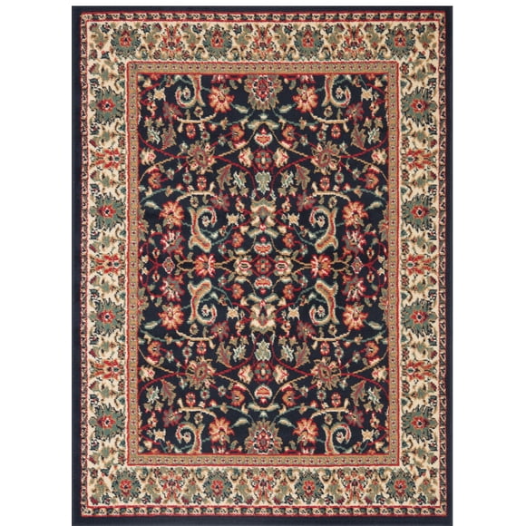 Alfombra Hibisco Negro 133x180