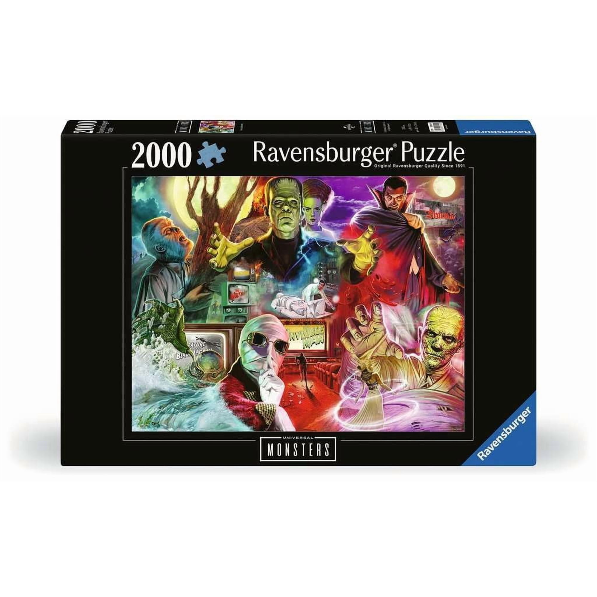 Rompecabezas Ravensburger Universal Monsters 2000 Piezas