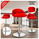 thumbnail image 2 of Pack 3 Piso Bar Taburete Giratorio de Altura Regulable rojo, 2 of 6