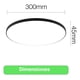 thumbnail image 5 of Foco Led Plafon Sobrepuesto Itd Redondo 24w Luz Blanca blanco, 5 of 9