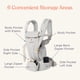 thumbnail image 5 of Portabebé Ergobaby Omni Deluxe de lino transpirable 3,2-20,4 kg, 5 of 9