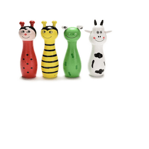 Tolipa - Palitroques De Madera Para Niños De Animales Bowling Pb-C6