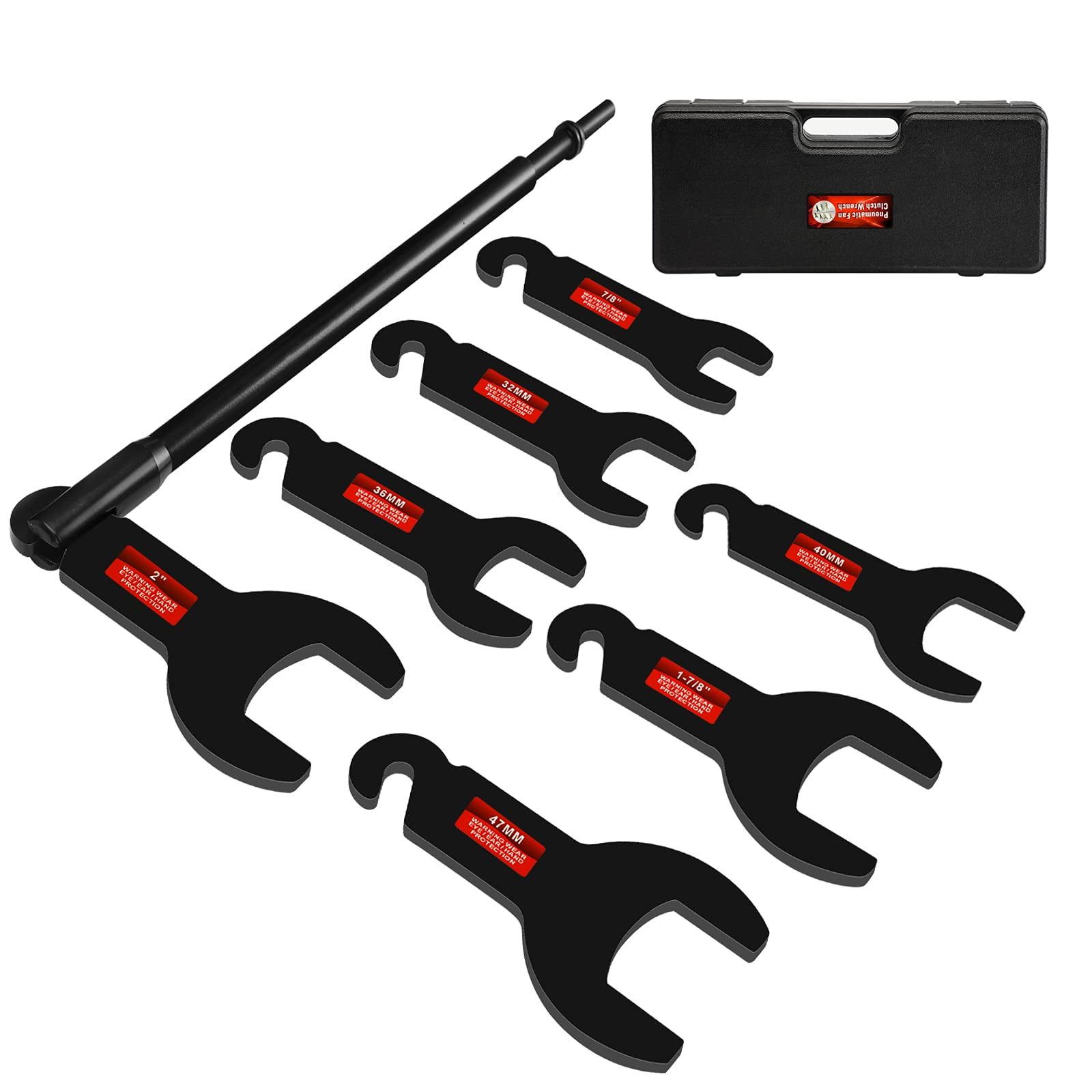 Kit De Herramientas Para Desmontar Llaves De Embrague Y Ventilador Neumático Betooll, 8 Piezas