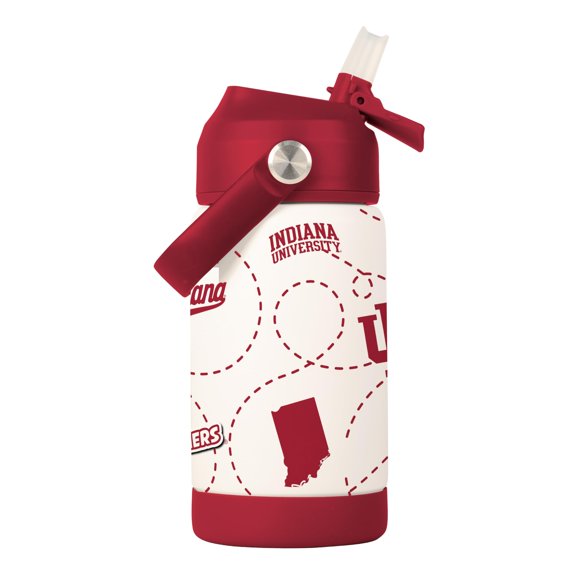 Botella infantil con logo de marcas NCAA Indiana Hoosiers 355 ml