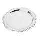 thumbnail image 2 of Plato redondo de fruta de metal plateado Plato de pastelería Bandeja de postre de té 25cm, 2 of 5