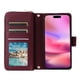 thumbnail image 4 of Funda Cartera con Cremallera y Correa para Samsung Galaxy S25 Ultra Soporte y Tarjetero Rojo, 4 of 6