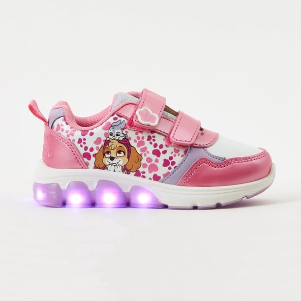 Zapatilla Luces Niña Paw Patrol Patitas Rosado