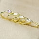thumbnail image 3 of 4 pcs Shiny Zircon Inlaid Finger Ring - 14K Gold Plated Alloy Ring for Women, 3 of 4